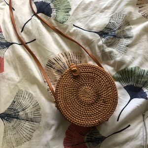 Round Woven Purse